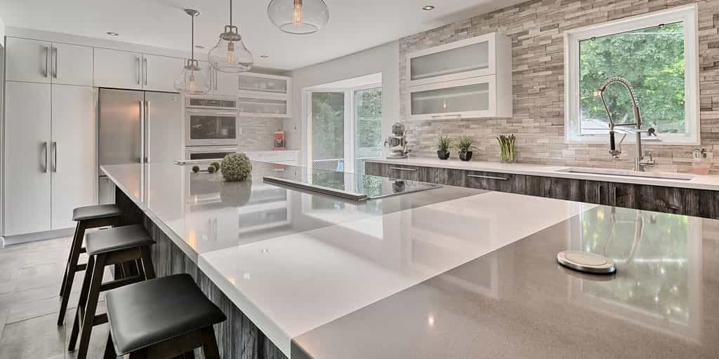 quartz kitchen counter