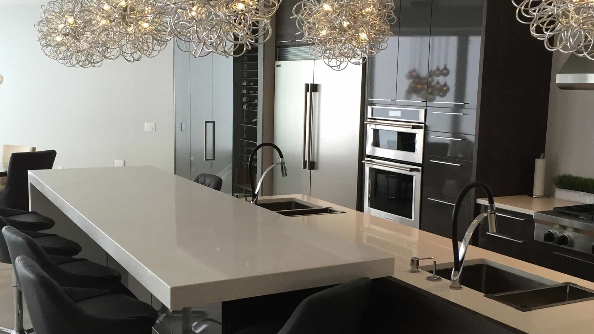 quartz kitchen countertop